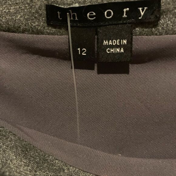 NWT Theory Jism feather wool flannel dress sz 12 - Picture 4 of 7